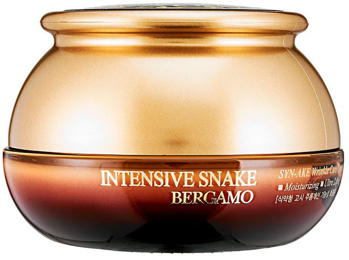 Krem do twarzy Bergamo Intensive Snake SYN-AKE Wrinkle Care Cream przeciwzmarszczkowy z ekstraktem z jadu węża 50 ml (8809180018247) - obraz 1