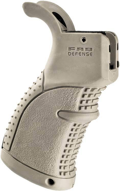 Прорезиненная пистолетная рукоятка FAB Defense AGR-43T для M16/M4/AR-15, песочная - изображение 1