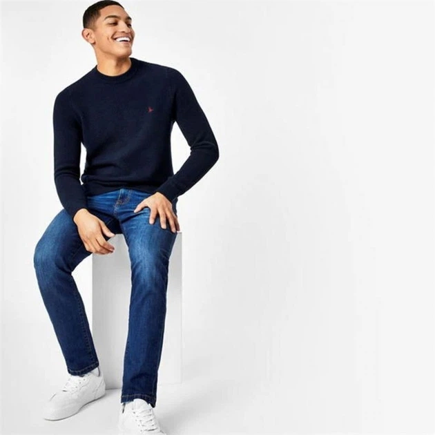 Джемпер Jack Wills Stitch Crew Neck Navy, XL (50) (11887070) - зображення 4