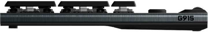Клавіатура бездротова Logitech G915 Gaming LIGHTSPEED Wireless RGB Nordic Mechanical GL Clicky (920-009108) - зображення 4