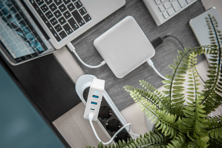 4-portowa uniwersalna ładowarka Digitus 100W 2x USB-C 2x USB-A PD 3.0 Biała (DA-10197) - obraz 6