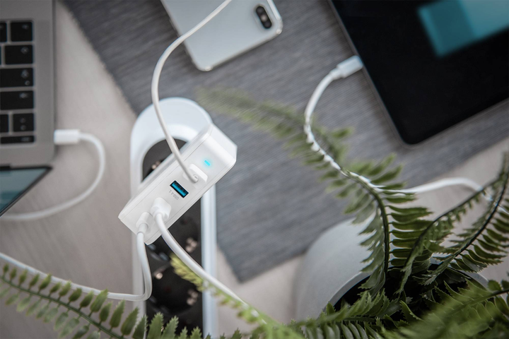 4-portowa uniwersalna ładowarka Digitus 100W 2x USB-C 2x USB-A PD 3.0 Biała (DA-10197) - obraz 8
