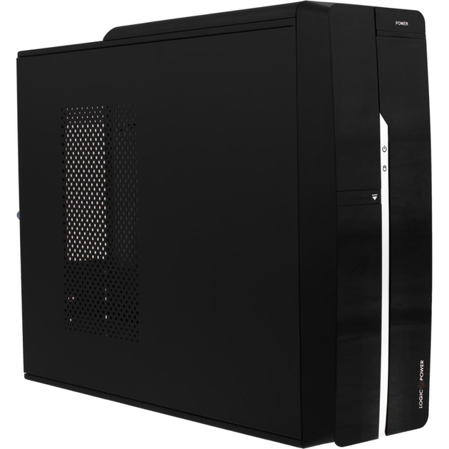 Корпус Logicpower S608 BK 400W Slim, 8см, 2хUSB2.0, Black (LP6632) - изображение 1