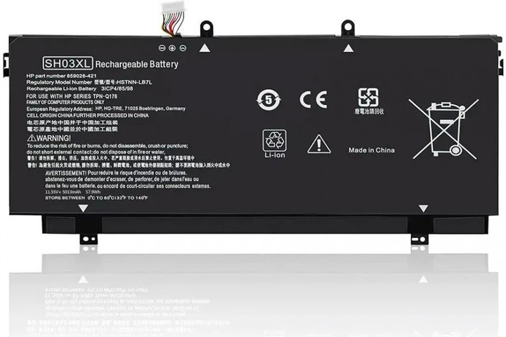 Аксесуари для ноутбука SH03XL для ноутбука HP Spectre X360 13-AC000 13-W000 ENVY 13-AB000 Pavilion 15-AW000 Series (11.55V 59 Wh) Replacement - Фото 2 Аксесуари для ноутбука SH03XL для ноутбука HP Spectre X360 13-AC000 13-W000 ENVY 13-AB000 Pavilion 15-AW000 Series (11.55V 59 Wh) Replacement - зображення 2