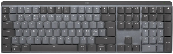 Клавіатура бездротова Logitech MX Mechanical Wireless Illuminated Performance GL Tactile Nordic Layout Graphite (920-010753) - зображення 1