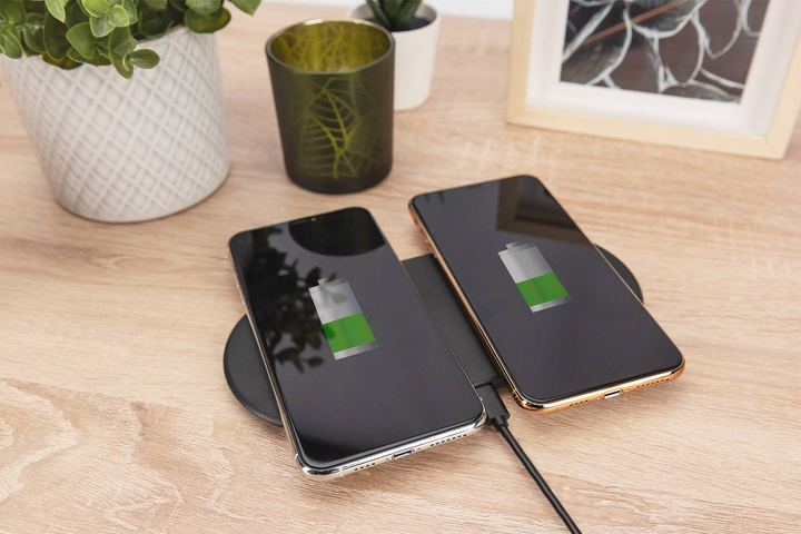 Ładowarka bezprzewodowa indukcyjna Digitus 15W Qi Duo-Power 1m USB-C Czarna (DA-10082) - obraz 8