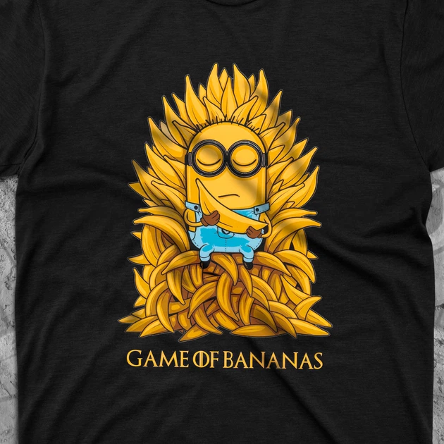 Футболка з принтом - Game of Bananas Розмір S Арт.F0058-1 - Фото 2 Футболка з принтом - Game of Bananas Розмір S Арт.F0058-1 - зображення 2
