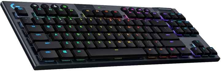 Клавіатура бездротова Logitech G915 Gaming TKL Tenkeyless LIGHTSPEED Wireless RGB Mechanical GL Tactile Nordic Layout Black (920-009500) - зображення 2