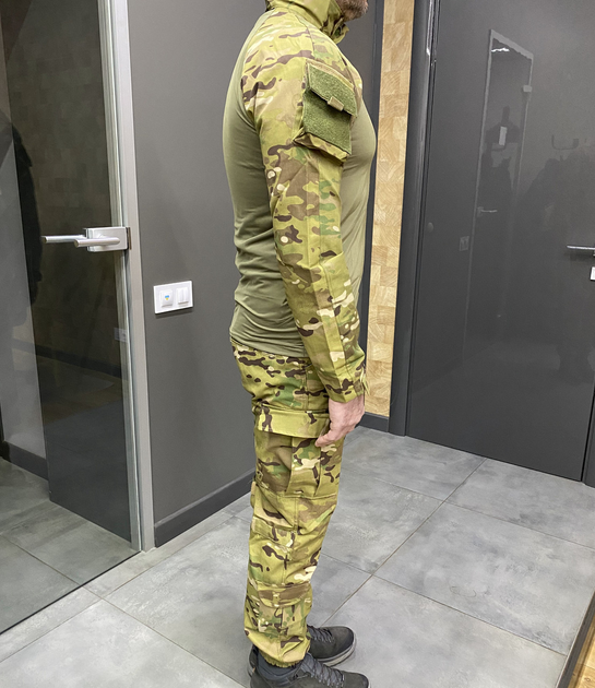 Армейская Кофта Убакс, мультикам Койот, размер XXL, тактическая рубашка Убакс мультикам - изображение 2