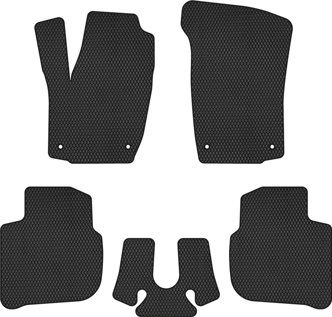 Акція на EVA килимки EVAtech в салон авто Seat Toledo (KG) 2012-2019 4 покоління Liftback EU 5 шт Black від Rozetka