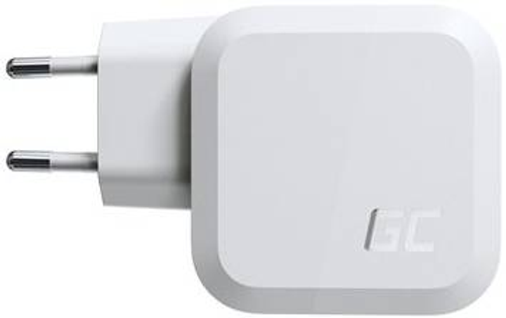 Мережевий зарядний пристрій Green Cell Power Charger 2xUSB-C Power Delivery 1xUSB-A QuickCharge 65Вт Білий (5904326372894) - зображення 3