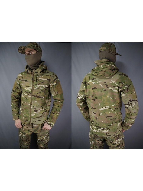 Кофта тактическая флисовая флиска куртка с капюшоном S.archon Multicam Размер XXL - изображение 2