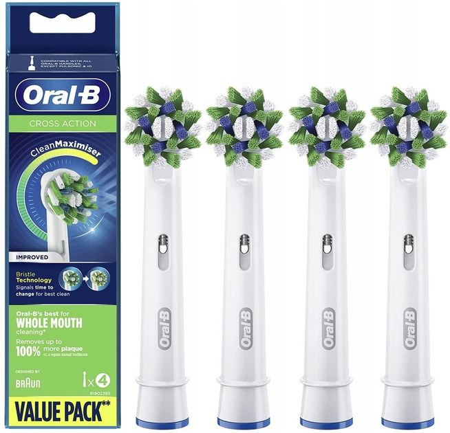 Насадки для електричної зубної щітки Oral-B EB50-4 (4210201135302) - зображення 1