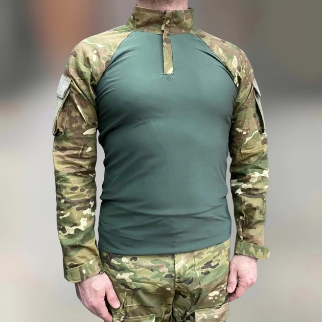 Армейская Кофта Убакс, мультикам Олива, размер XL, тактическая рубашка Убакс мультикам - изображение 1