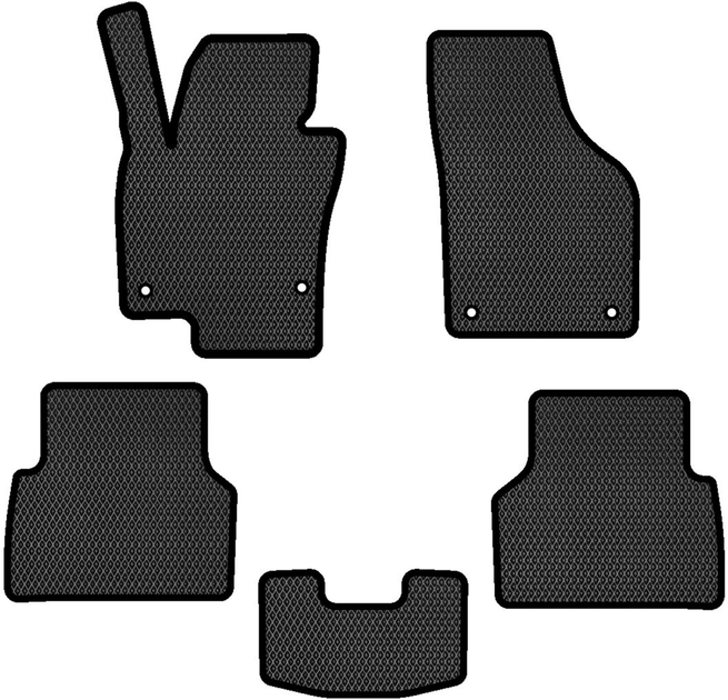 Акція на EVA килимки EVAtech в салон авто Volkswagen Tiguan (NF) AT 2007-2018 1 покоління SUV EU 5 шт Black від Rozetka