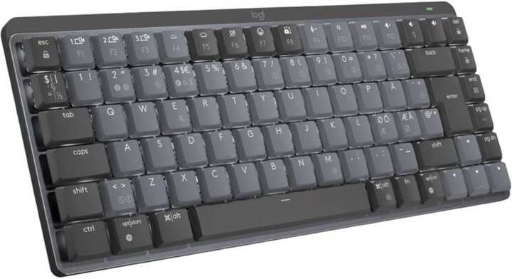 Klawiatura bezprzewodowa Logitech MX Mechanical Mini Wireless Illuminated Performance GL Clicky Nordic Layout Graphite (920-010778) - obraz 2