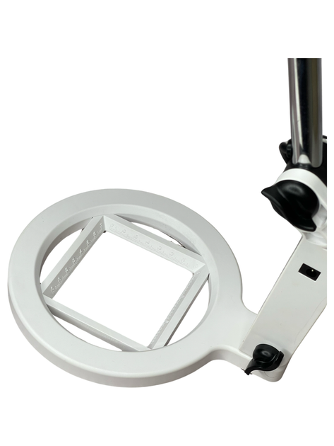 Лупа настольная складная Magnifier MG3B-108C, подсветка, 2X 108мм + 5X 22мм, DC-5V 1A - Фото 5 Лупа настольная складная Magnifier MG3B-108C, подсветка, 2X 108мм + 5X 22мм, DC-5V 1A - изображение 5
