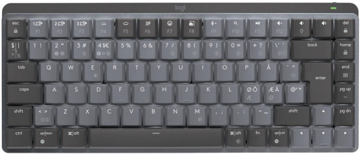 Клавіатура бездротова Logitech MX Mechanical Mini Wireless Illuminated Performance GL Tactile Nordic Layout Graphite (920-010776) - зображення 1