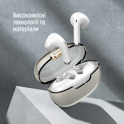 Навушники ColorWay Slim TWS-2 Earbuds White (CW-TWS2WT) - Фото 3 Навушники ColorWay Slim TWS-2 Earbuds White (CW-TWS2WT) - зображення 3