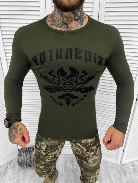 Тактичний лонгслів Tactical Long Sleeve Shirt Olive XL - зображення 1