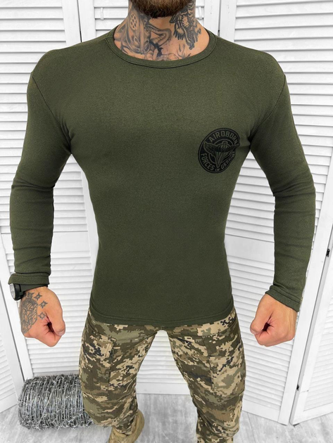 Тактичний лонгслів Long Sleeve Shirt Olive XL - зображення 1
