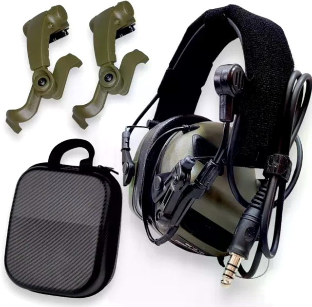 Активні захисні навушники Earmor M32X Mark3 (FG) Olive (M32X_FG_Mark3) - зображення 1