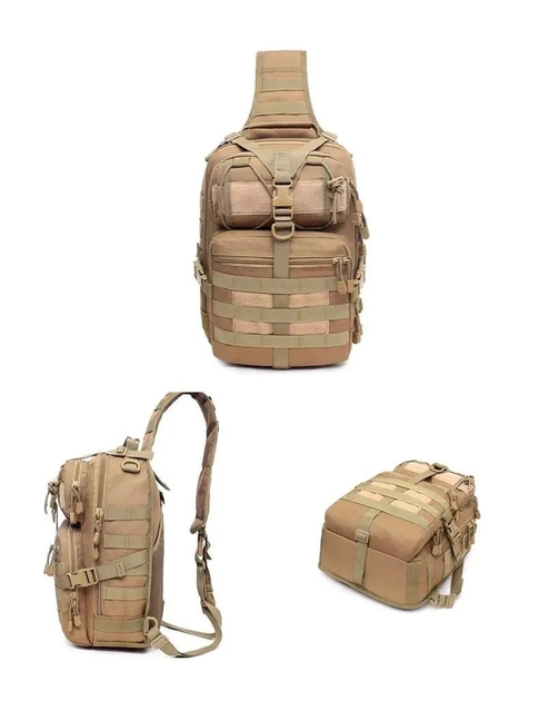 Тактическая сумка через плечо Chenhao CH-028 Khaki - Фото 7 Тактическая сумка через плечо Chenhao CH-028 Khaki - изображение 7