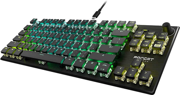 Klawiatura przewodowa Roccat Vulkan Pro TKL Titan Switch Linear USB Nordic Layout Black (ROC-12-575) - obraz 4