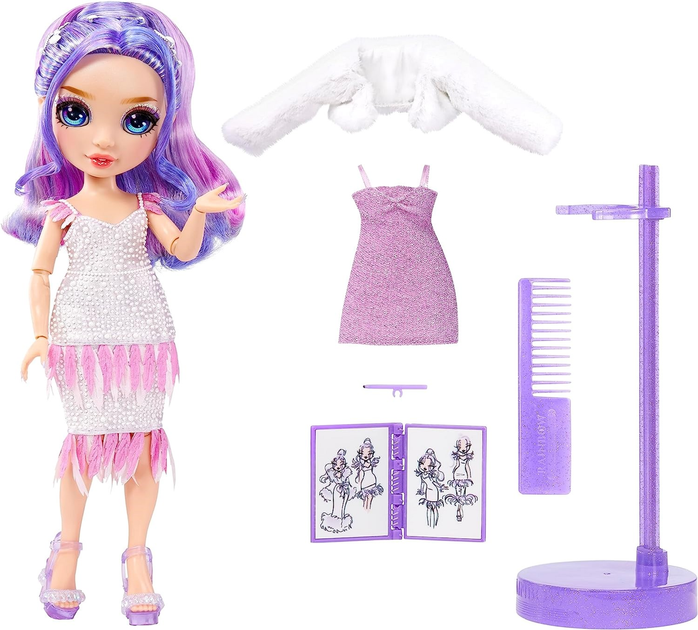Lalka z akcesoriami Mga Rainbow High Fantastic Fashion Doll Purle-Violet Willow 28 cm (0035051587385) - obraz 2