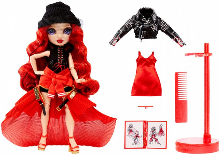 Lalka z akcesoriami Mga Rainbow High Fantastic Fashion Ruby Anderson Doll Red 28 cm (0035051587323) - obraz 2