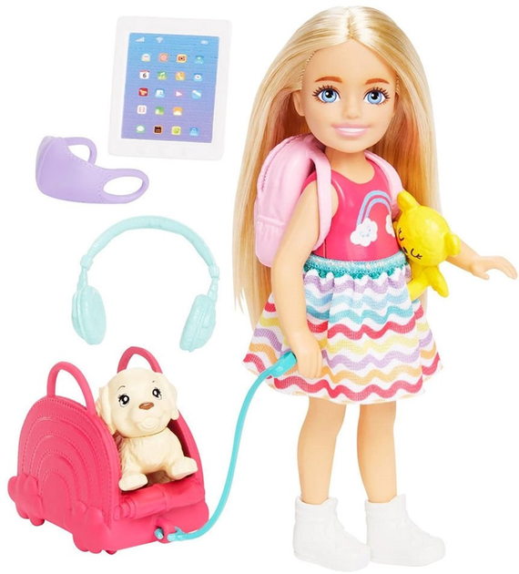 Lalka z akcesoriami Mattel Barbie Chelsea w podróży 15 cm (0194735098132) - obraz 3