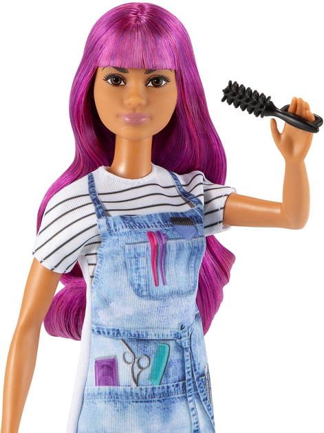 Lalka z akcesoriami Mattel Barbie Kariera Fryzjerka 29 cm (0887961921403) - obraz 4