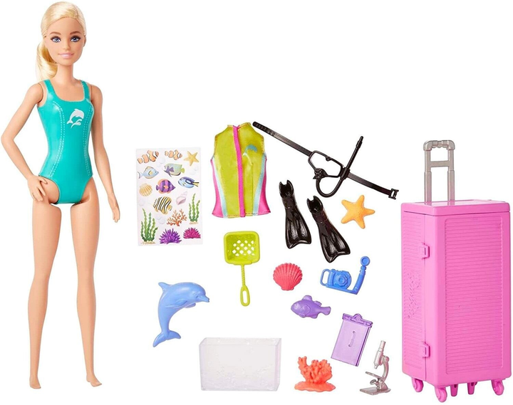 Лялька з аксесуарами Мattel Barbie Кар'єра морського біолога 29 см (0194735127283) - зображення 3