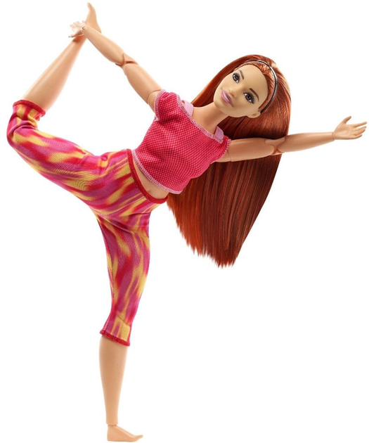 Лялька Мattel Barbie Made to Move Червоне вбрання з квітковим візерунком 29 см (0887961954944) - зображення 2