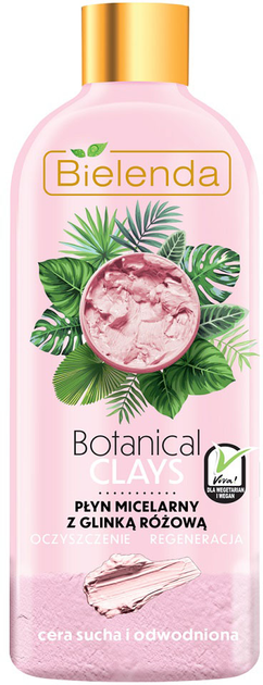 Płyn micelarny Bielenda Botanical Clays z glinką różową 500 ml (5902169038632) - obraz 1