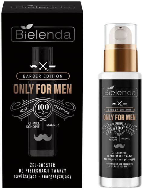 Żel-booster Bielenda Only For Men barber edition nawilżająco-energetyzujący 30 ml (5902169046125) - obraz 1