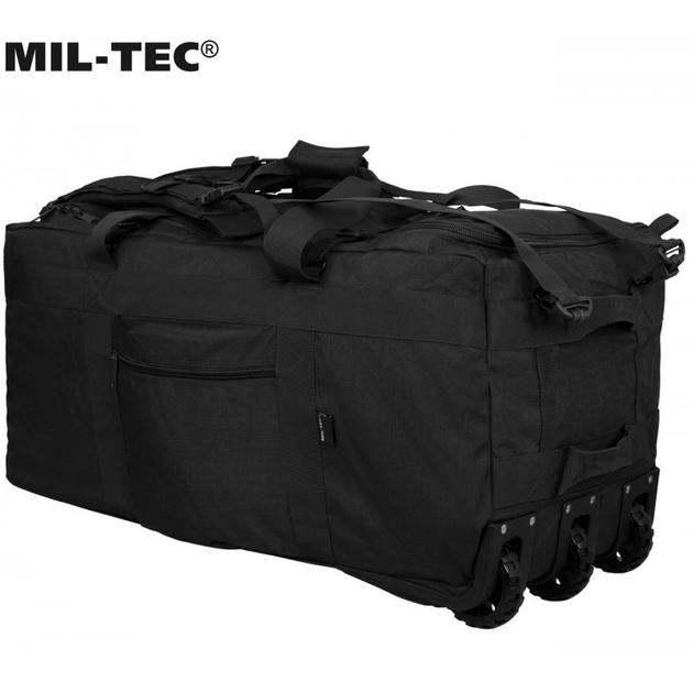 Сумка валіза та рюкзак на коліщатках Mil-Tec 110 л - чорна 13854002 - зображення 2