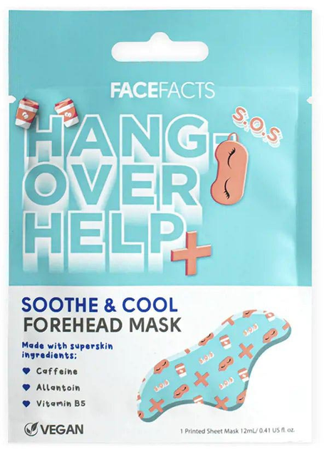 Maska na czoło Face Facts Hangover Help Forehead Mask kojąca 12 ml (5031413928099) - obraz 1
