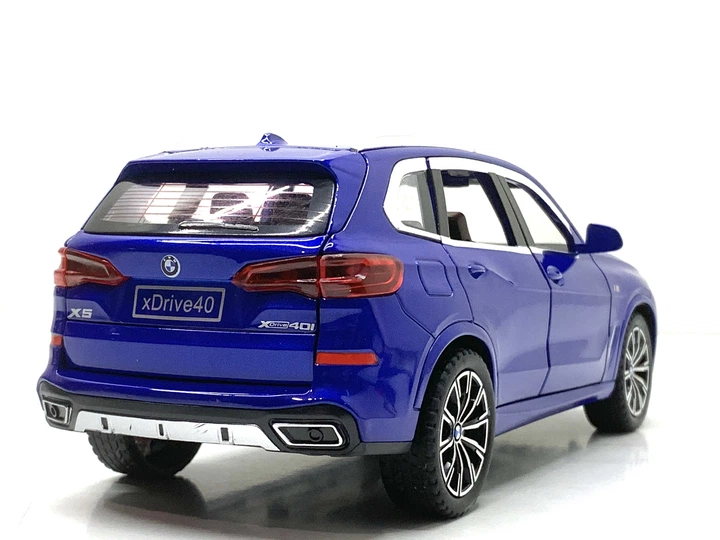 Машина Автосвіт BMW Х5 інерційна масштаб 1:24 відчиняються двері капот багажник 20см Синя (AP-2012) - зображення 5