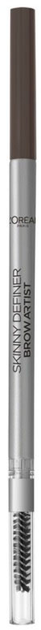 Олівець для брів L'Oreal Paris Brow Artist Skinny Definer автоматичний 108 Dark Brunette (3600523796861) - зображення 1
