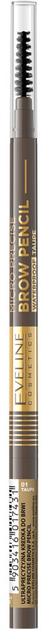 Kredka do brwi Eveline Cosmetics Micro Precise Brow Pencil ultraprecyzyjna 01 Taupe (5903416017431) - obraz 1