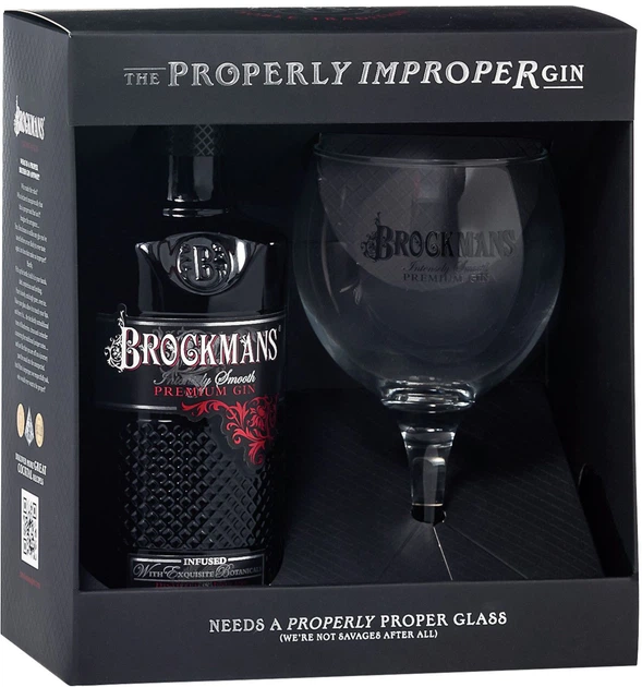 Джин Brockmans Intensely Smooth в подарочной упаковке + 1 бокал 0.7 л 40% (5060708470012) - Фото 1 Джин Brockmans Intensely Smooth в подарочной упаковке + 1 бокал 0.7 л 40% (5060708470012) - изображение 1