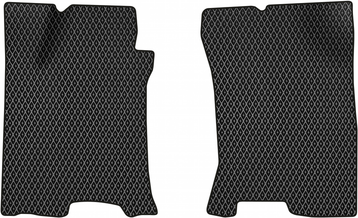 Акция на EVA килимки EVAtech в салон авто передні Toyota Tundra Access Cab 2000-2006 1 покоління Pickup 4-дв. USA 2 шт Black от Rozetka