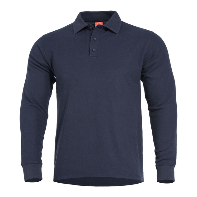 Тактичне поло на довгий рукав Pentagon ANIKETOS LONG POLO K09013 XX-Large, Синій (Navy) - зображення 1