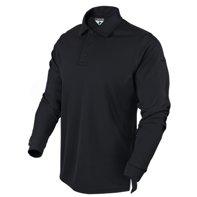 Тактическое поло с длинным рукавом Condor Performance Long Sleeve Tactical Polo 101120 XX-Large, Черный - изображение 1