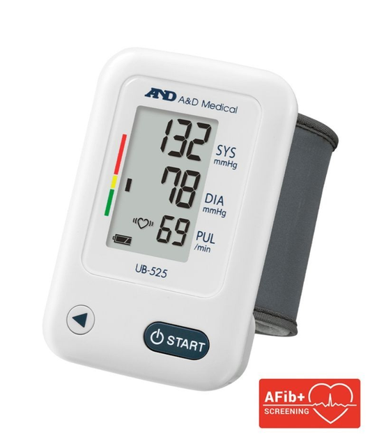Тонометр на зап'ястя автоматичний AND з технологією AFiB UB-525 - зображення 1