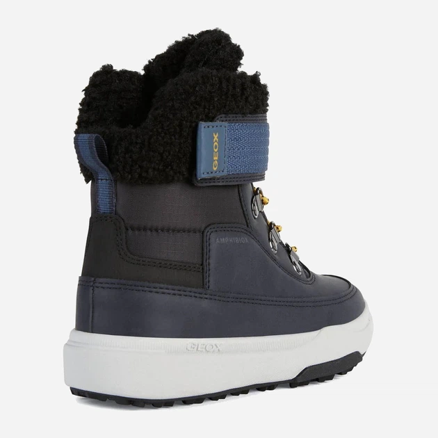 Zimowe trzewiki chłopięce ocieplane Geox J26D8A-0MEFU-C0045 34 Ciemnogranatowe (8050036795762) - obraz 4