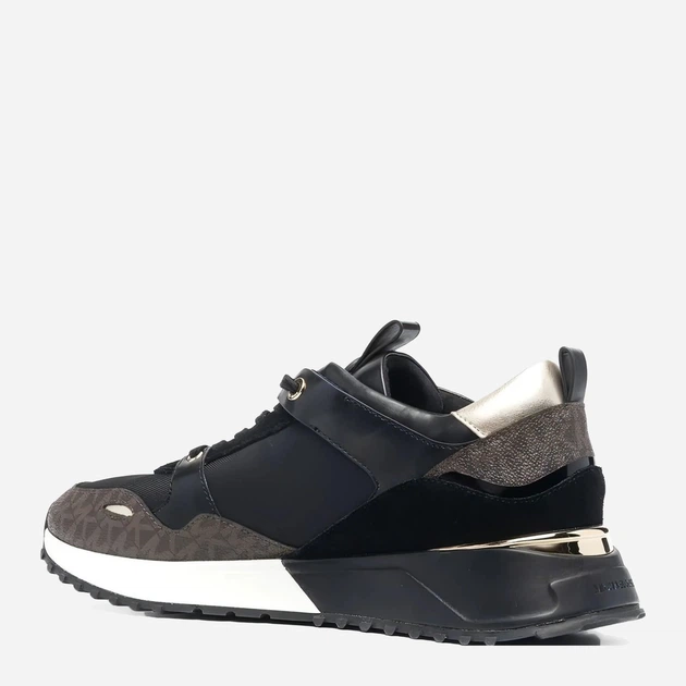 Buty sportowe damskie Michael Kors 43F1THFS2B-001 38 Czarny/Brązowy (195512730115) - obraz 3