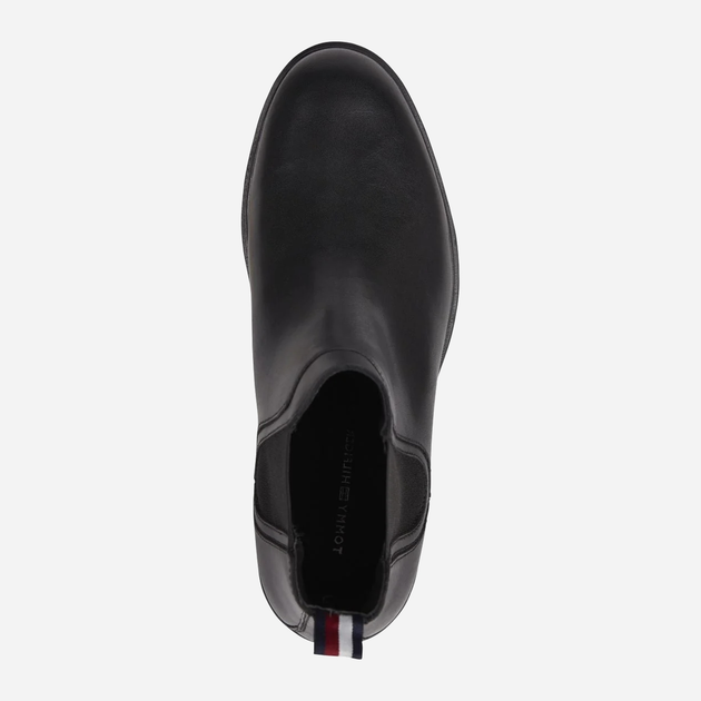 Sztyblety męskie skórzane Tommy Hilfiger FM0FM04183BDS 44 Czarne (8720641623292) - obraz 4