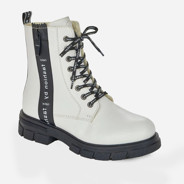 Жіночі зимові черевики високі RIEKER Z9111-80 39 Молочні (4060596604835) - зображення 2